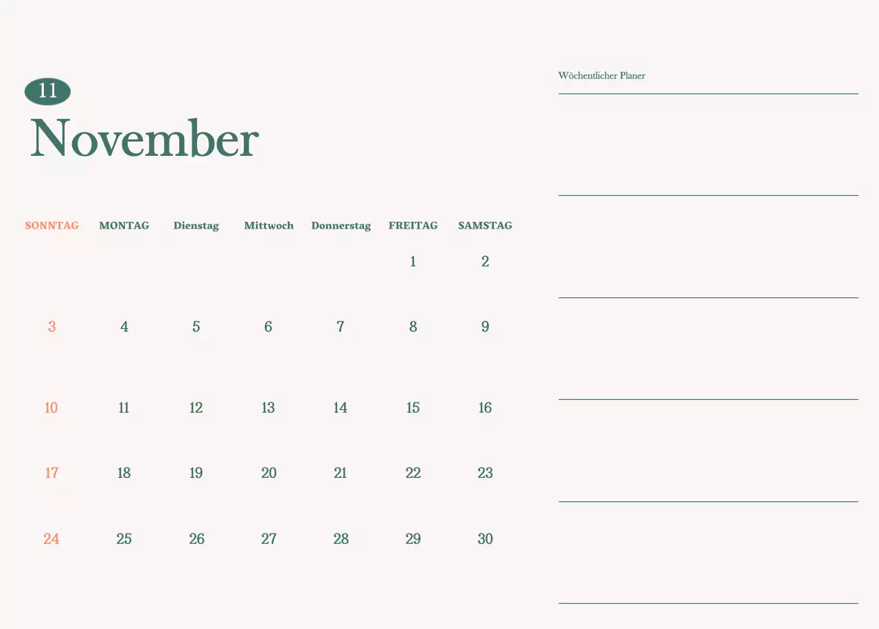 Cafe-Kalender mit Empfehlungen für das Getränk des Monats