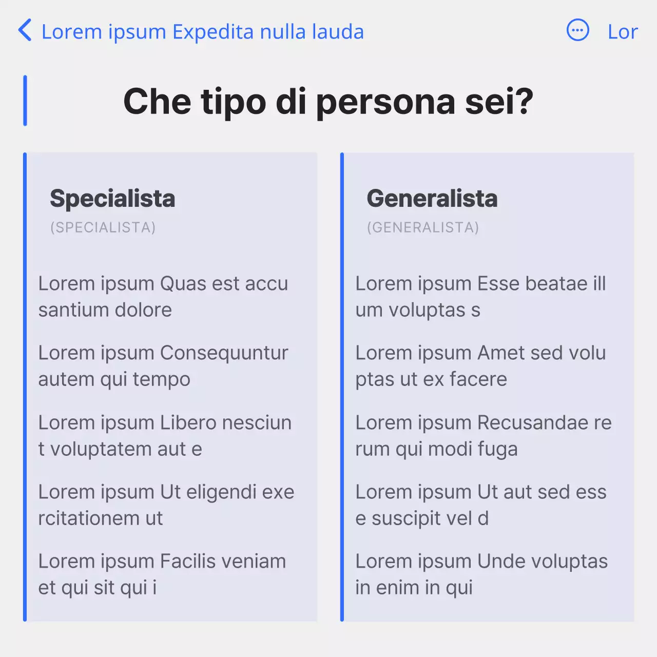 Guida alla progettazione di una carriera semplice in bianco e blu