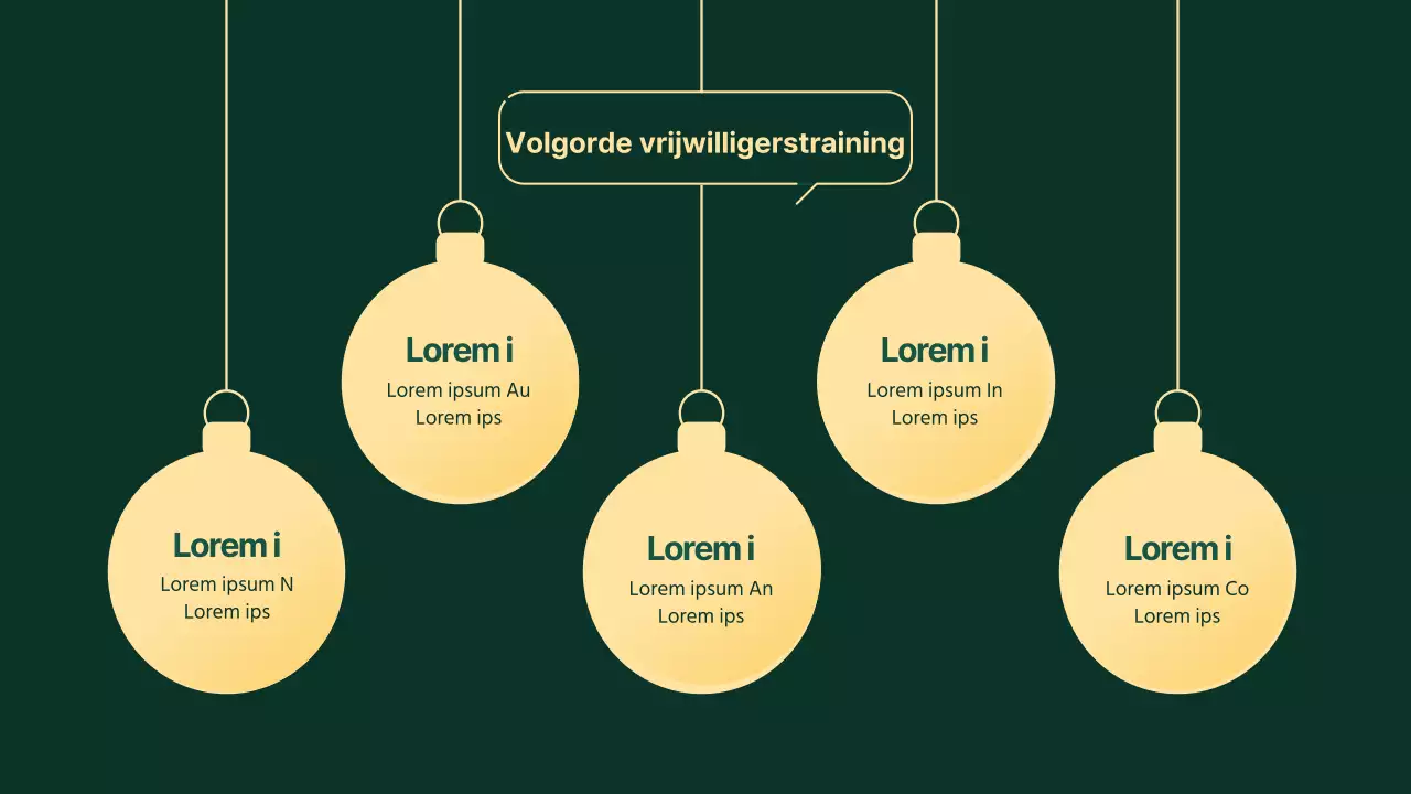 Een minimalistisch groen en geel vrijwilligersrooster