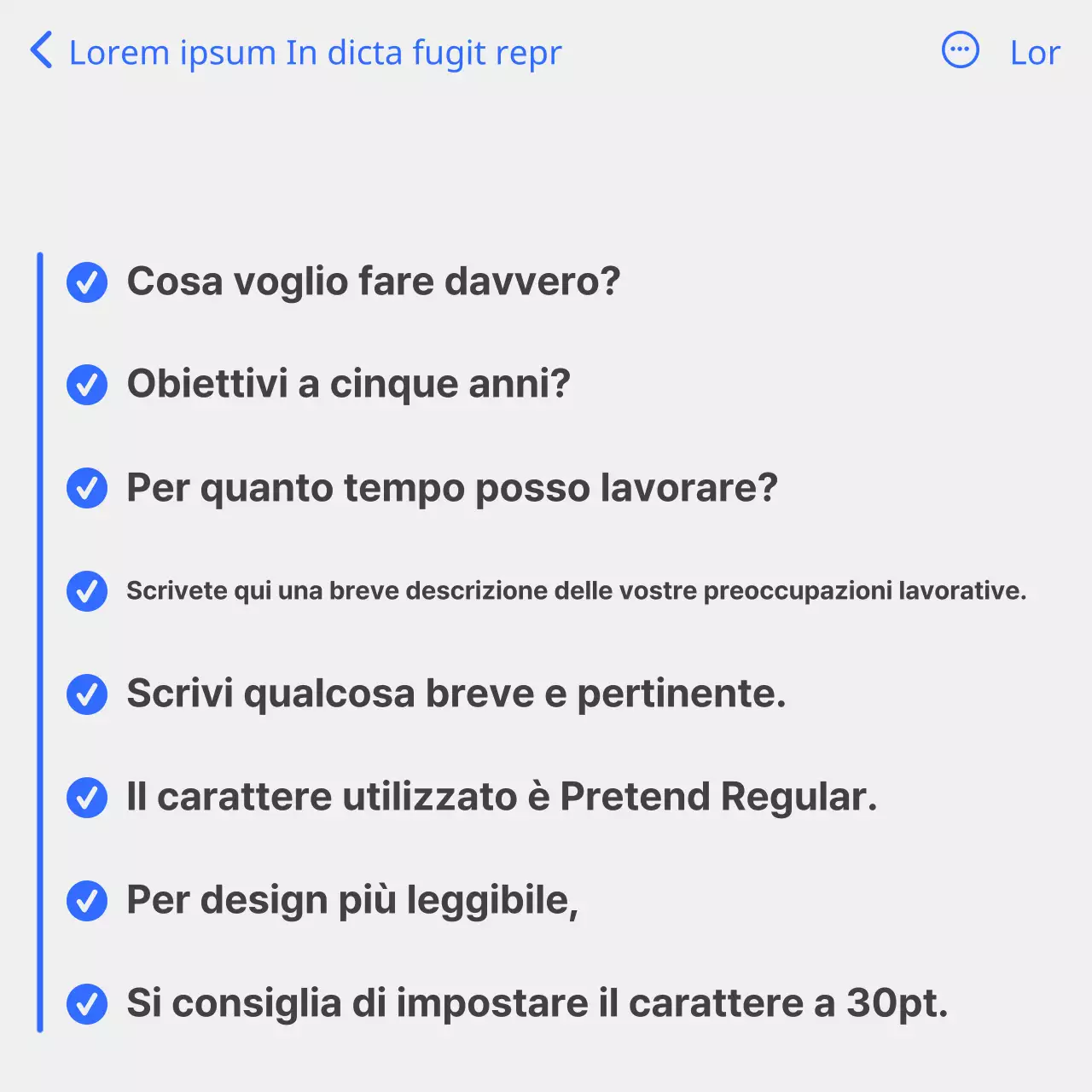 Guida alla progettazione di una carriera semplice in bianco e blu