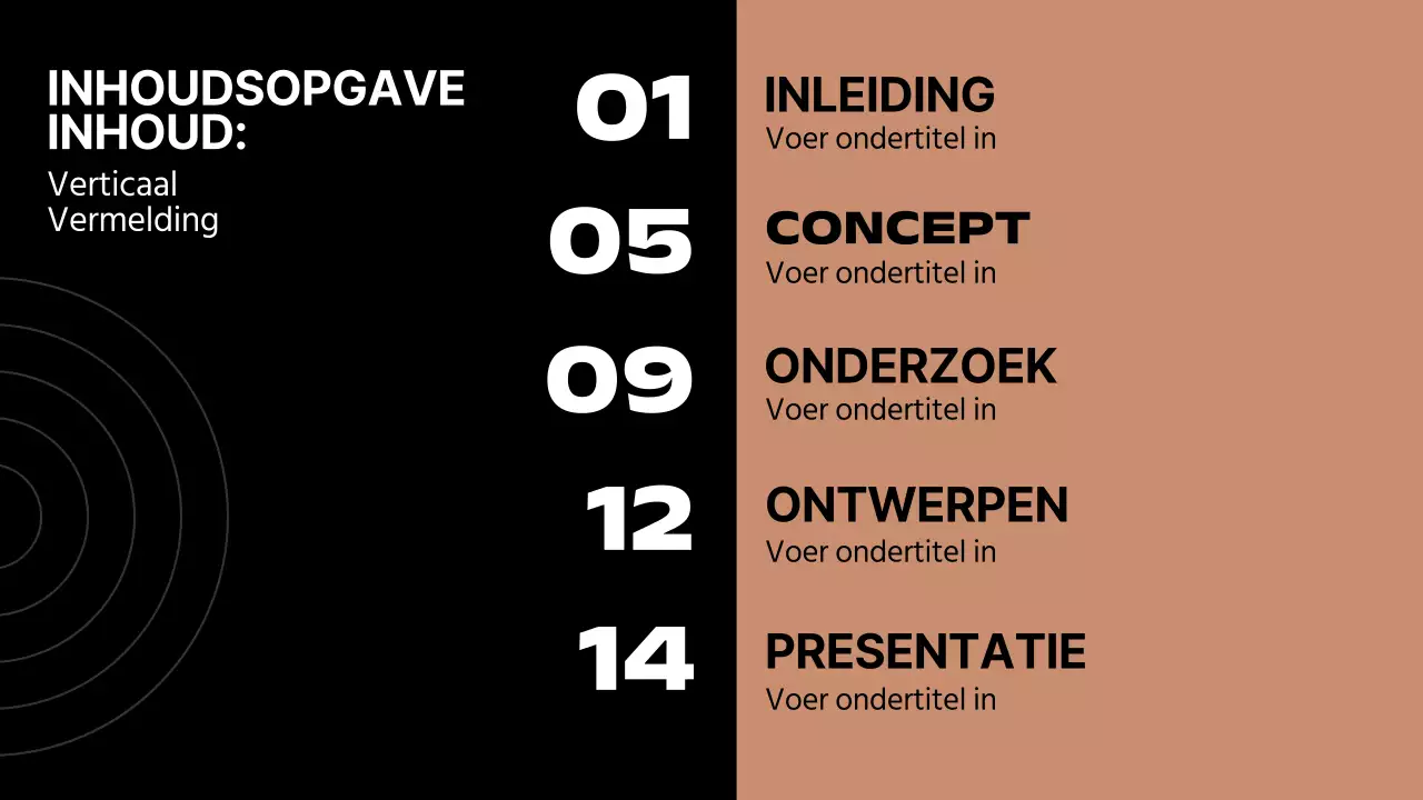 Bruin en Zwart Minimal Multiple Layout Pagina's Rapport