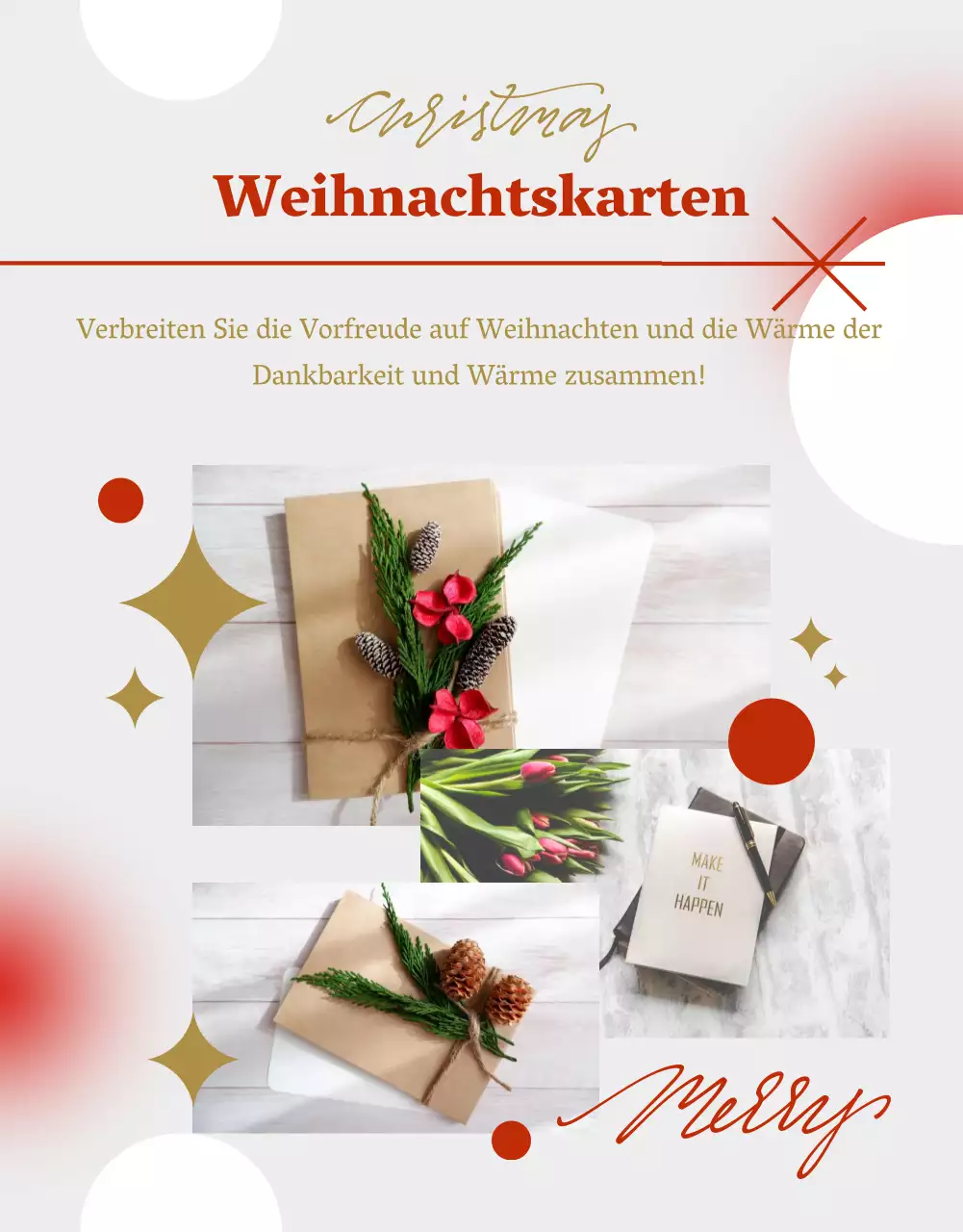Für ein graues, gemütliches Weihnachtsprogramm werben