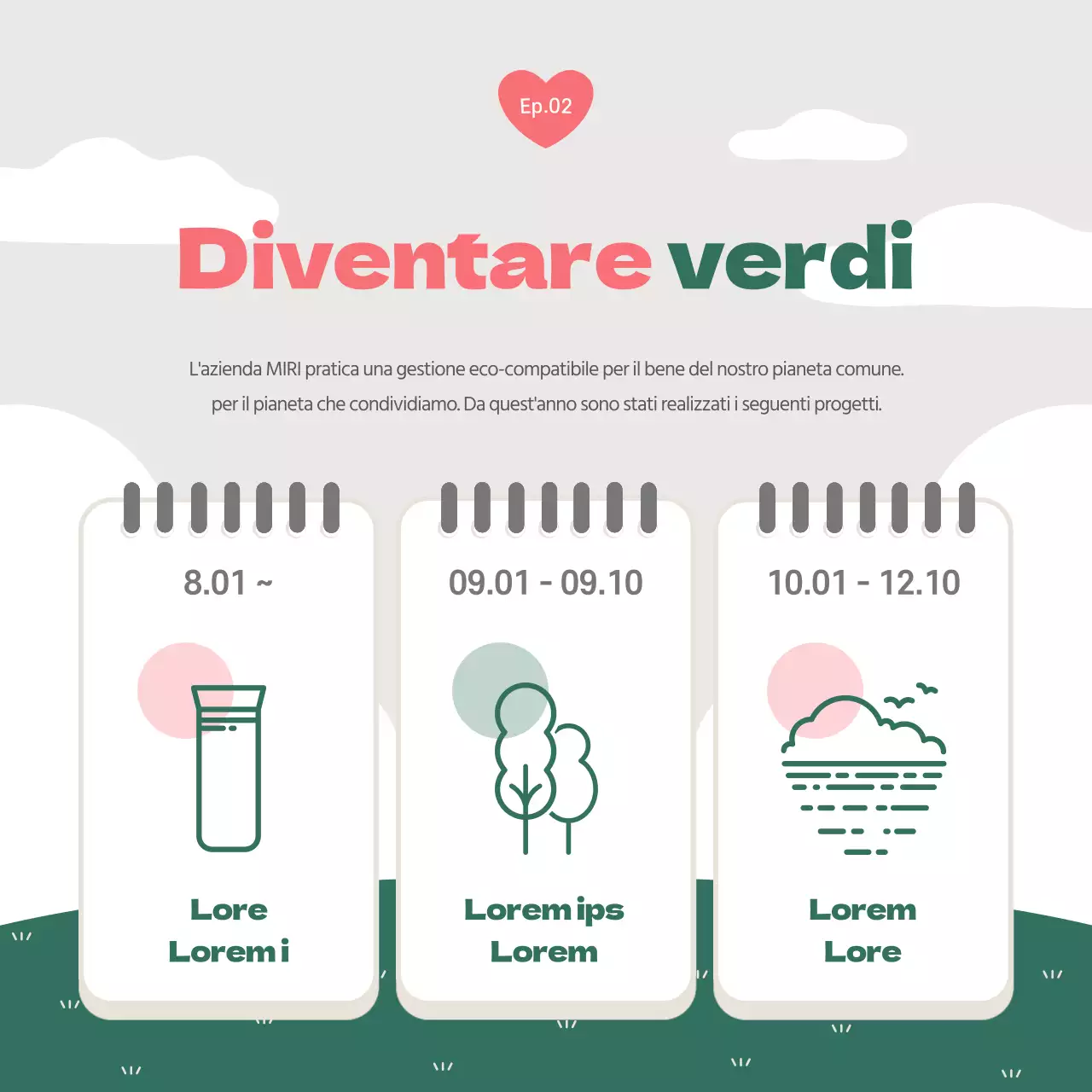 Un bel post verde e rosa sul reporting di gestione ESG