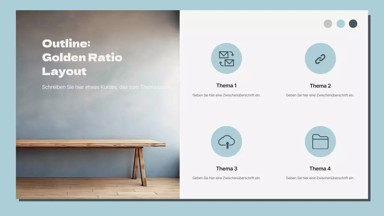Himmelblau und Weiß Klassisches Mehrseiten-Layout Bericht