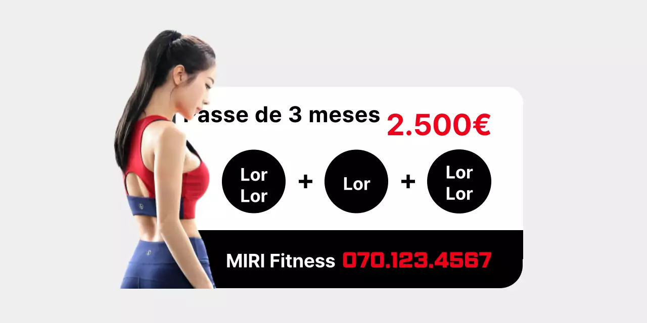 Promoção de descontos em ginásios