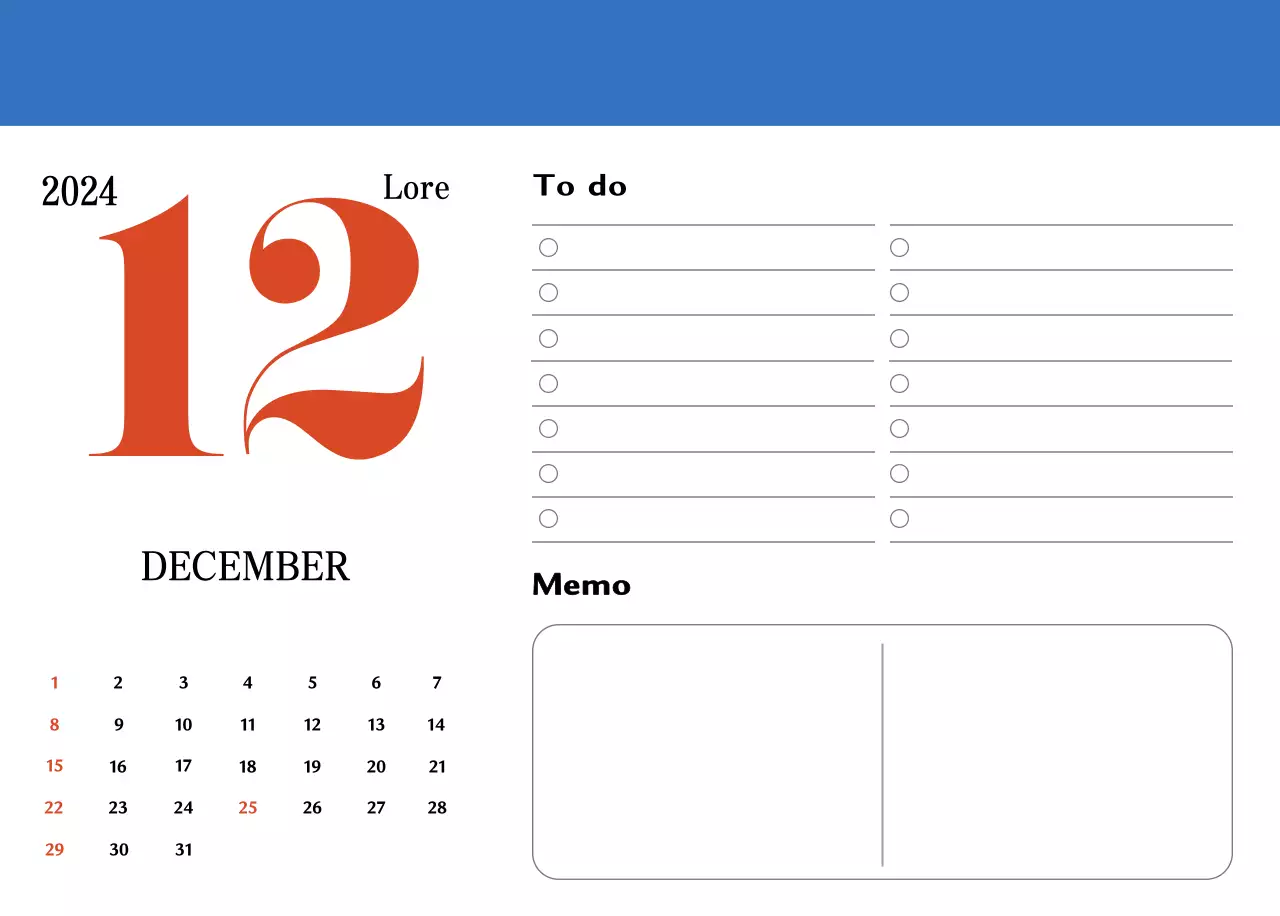 Red and blue retro coasters memory calendar