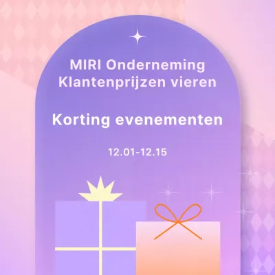 Een schattige roze en paarse bekroonde verkoopadvertentie