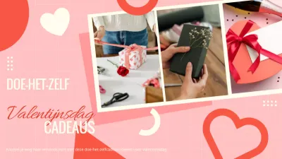 Eenvoudige Valentijnsdag DIY-voorstellen in roze