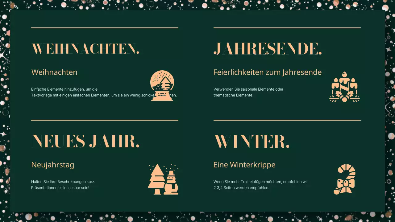 Elegantes Weihnachtskonzept auf einem khakifarbenen Hintergrund