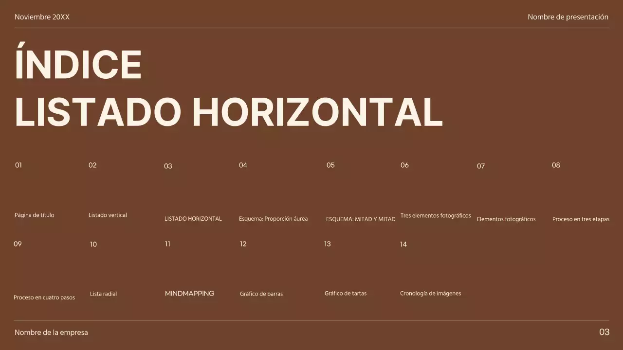 Caqui y marrón Minimal Diverse Layout Pages Informe