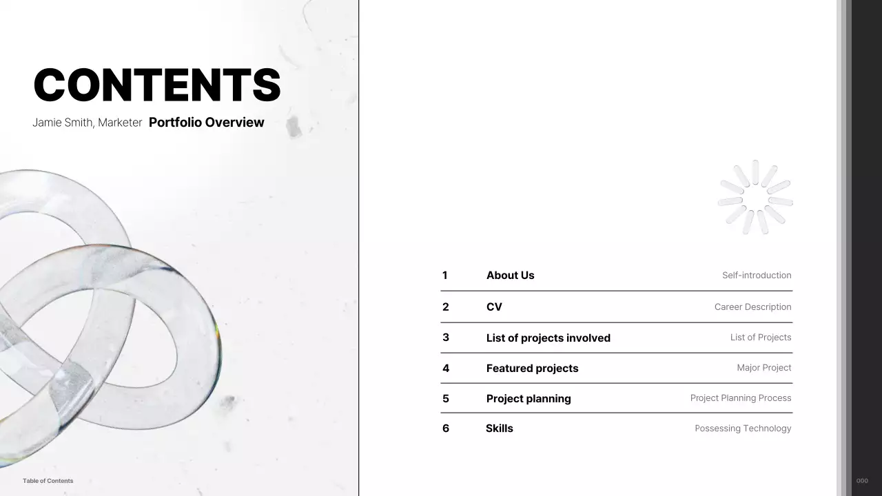 White Modern Marketing Portfolio Presentation