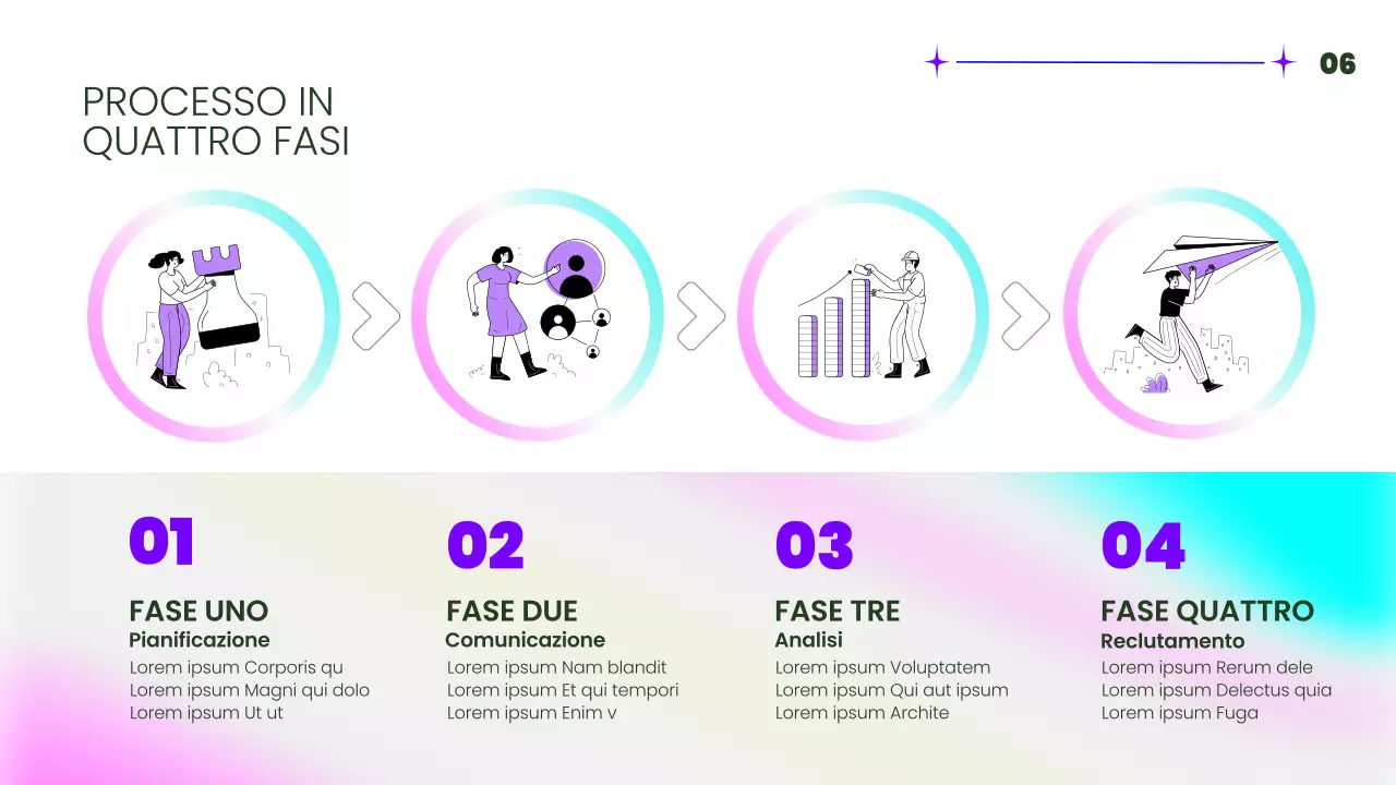 Rapporto di layout multipagina di tendenza rosa e fluorescente