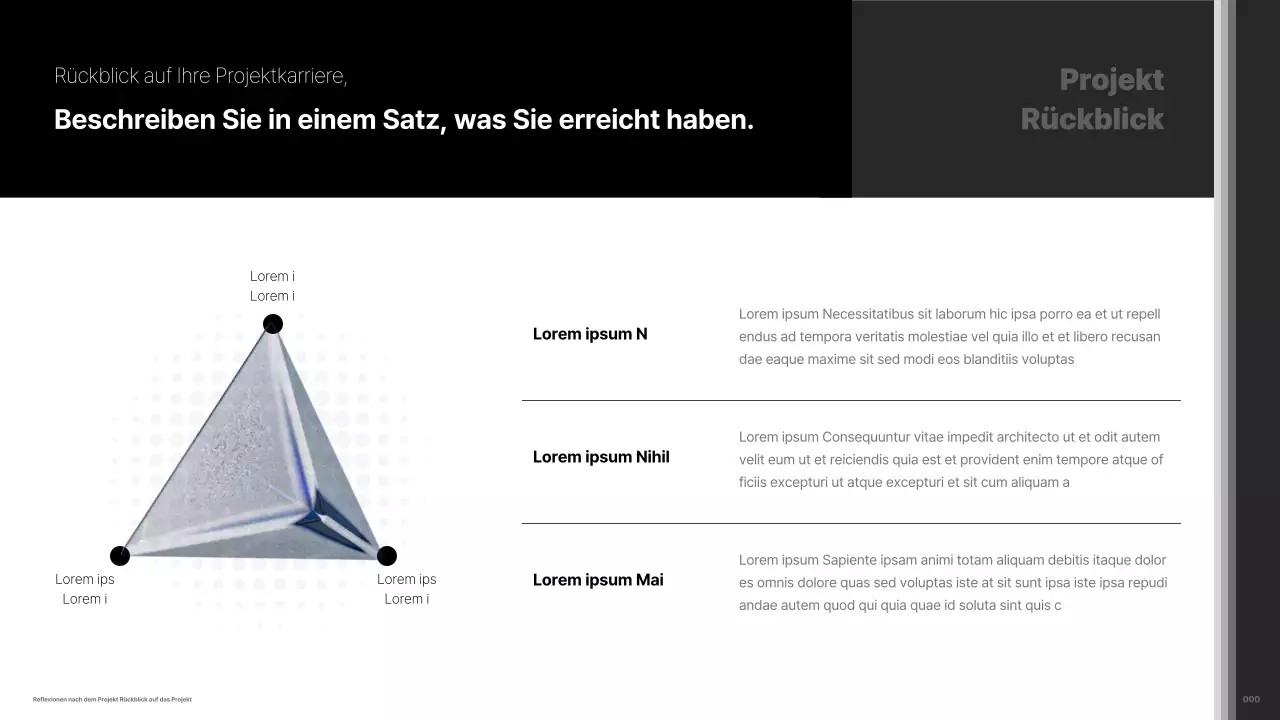 Minimalistisches Schwarz-Weiß-Portfolio für Karriere-Vermarkter