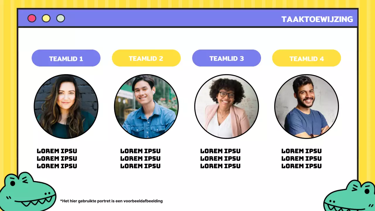 Geel en paars trendy marketing studie aantekeningen verslag