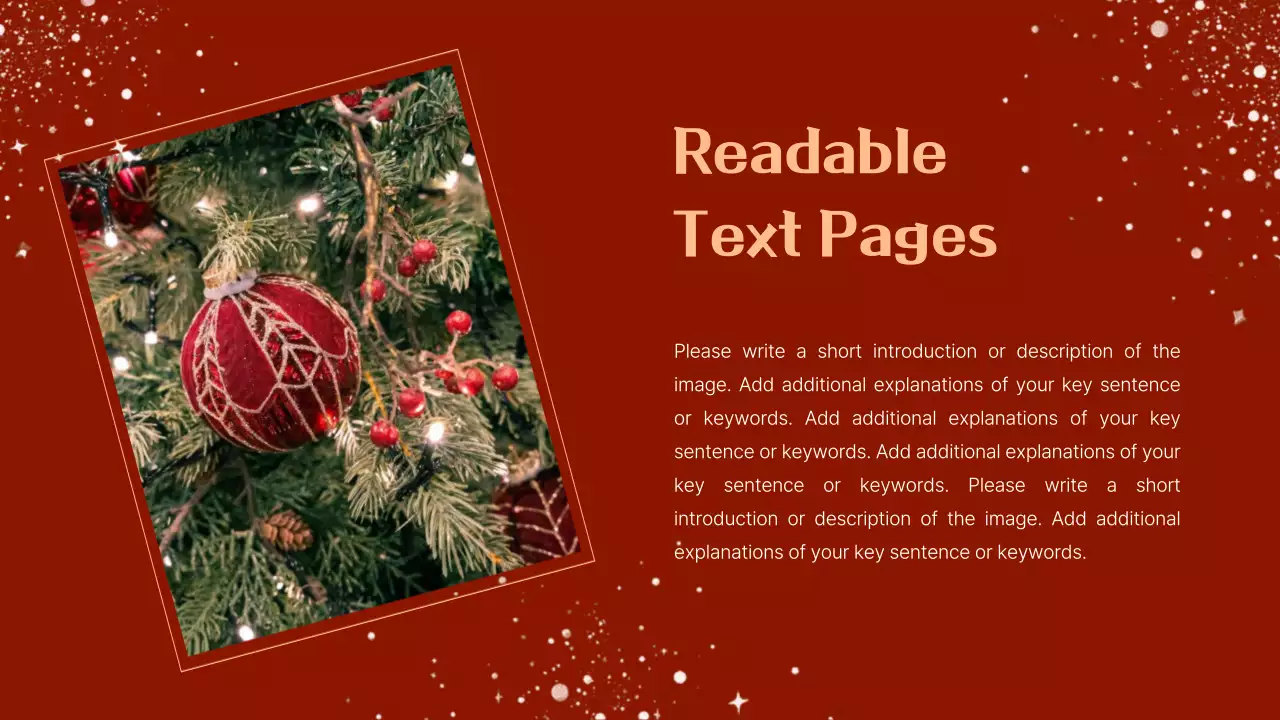 Red Vintage Christmas Event Presentation