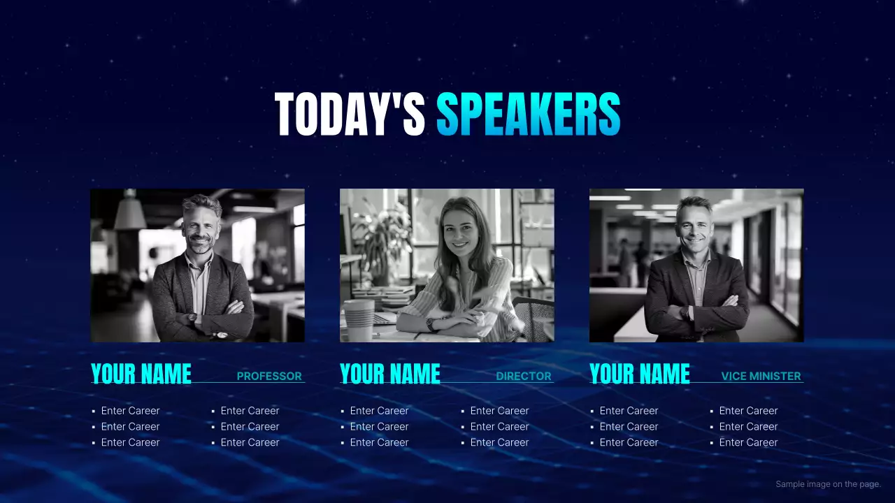 Bài thuyết trình kinh doanh hiện đại màu xanh