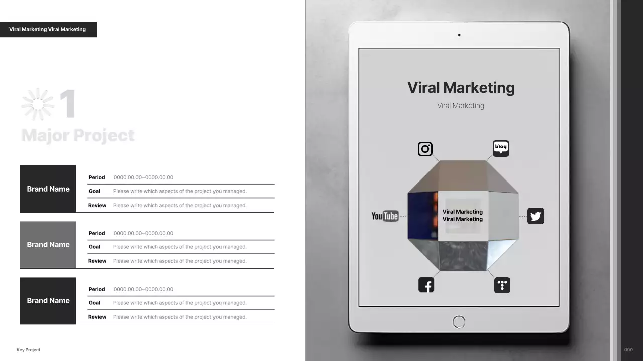 White Modern Marketing Portfolio Presentation