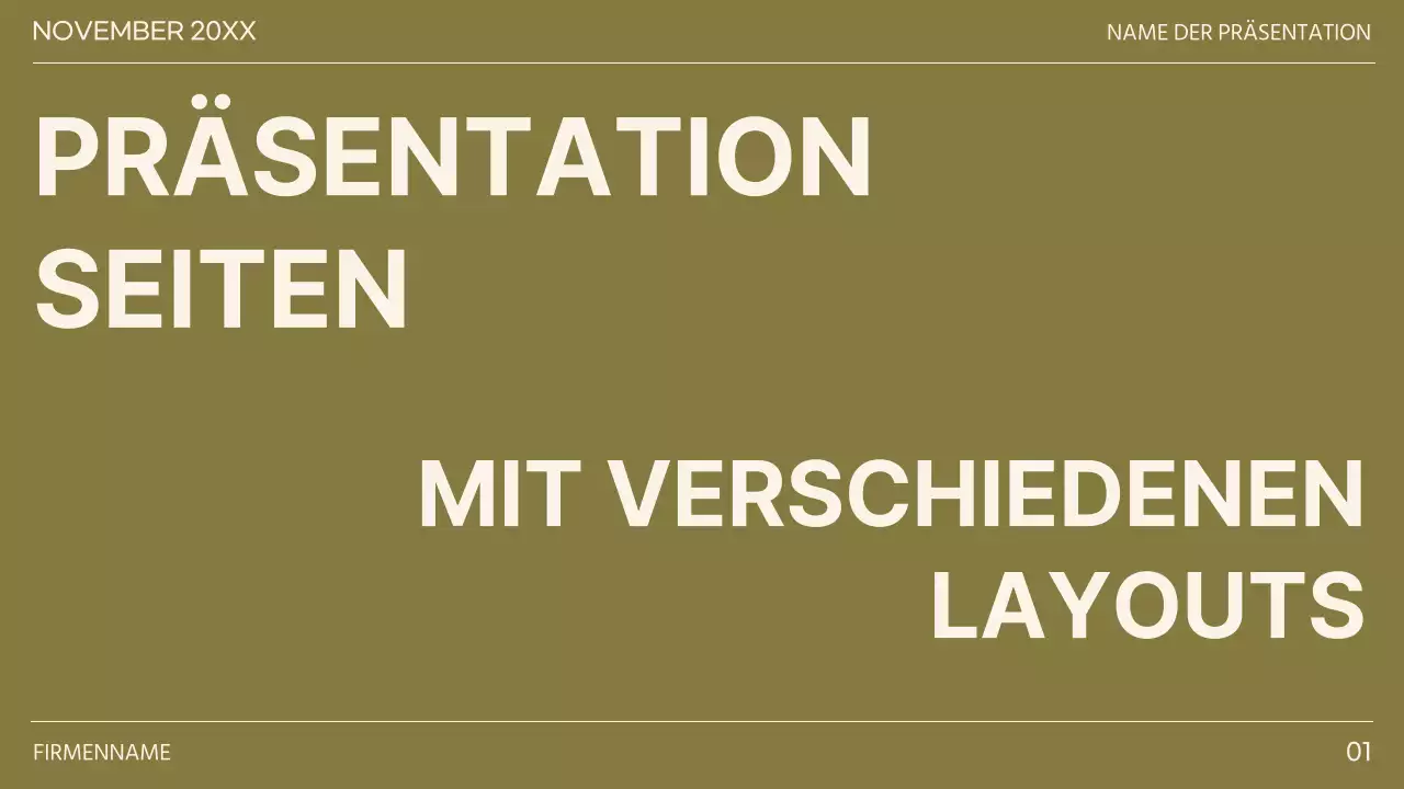 Khaki und Braun Minimal Diverse Layout Seiten Bericht