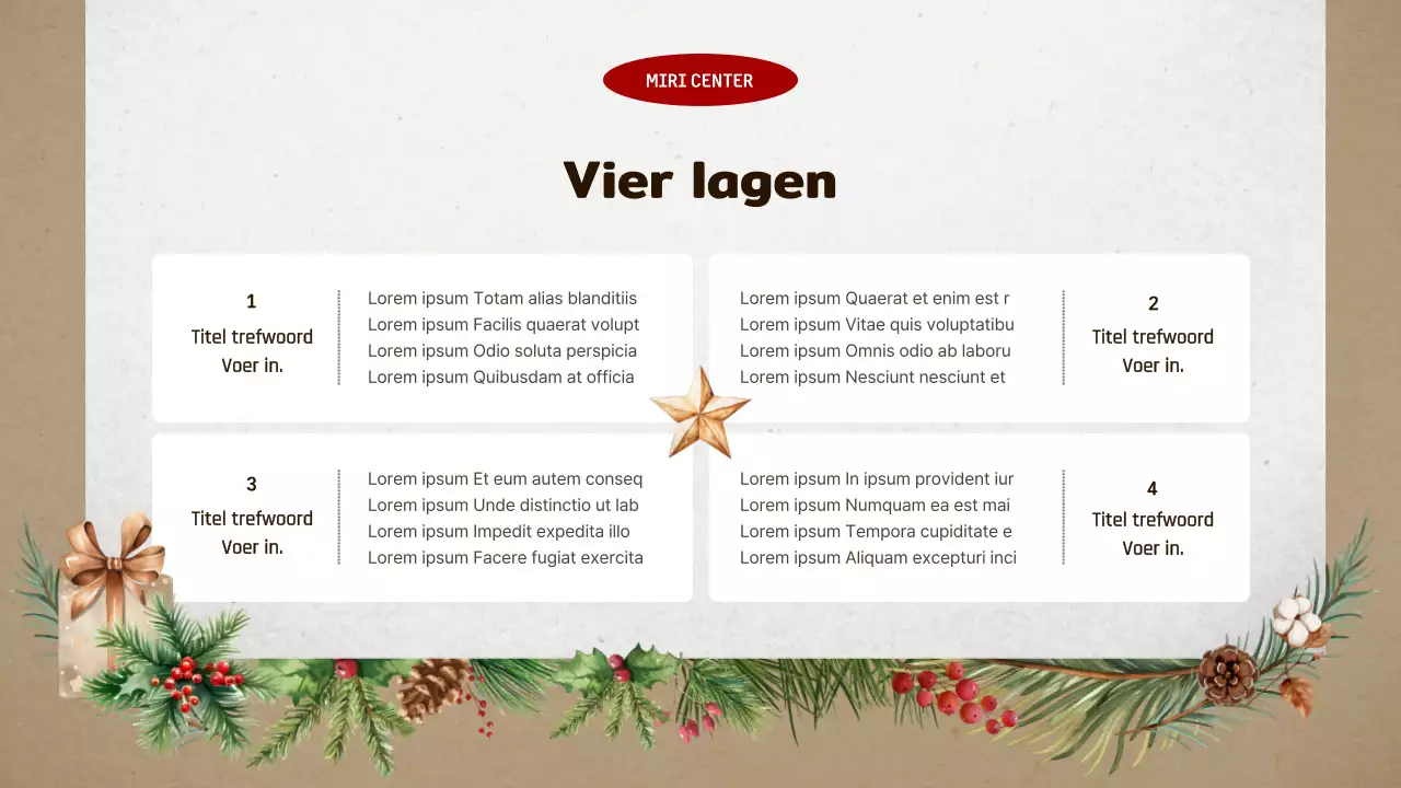 Vintage bruin en beige trainingsgids voor vrijwilligers tijdens de wintervakantie