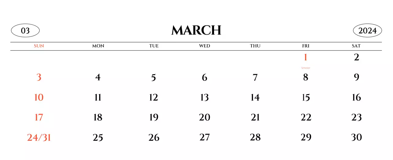 Simple style wall calendar with black and white emotional travel photography concept