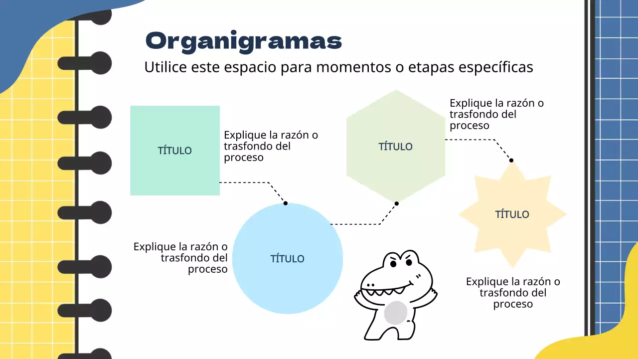 Informe de notas de estudio sobre las tendencias de marketing en azul y amarillo