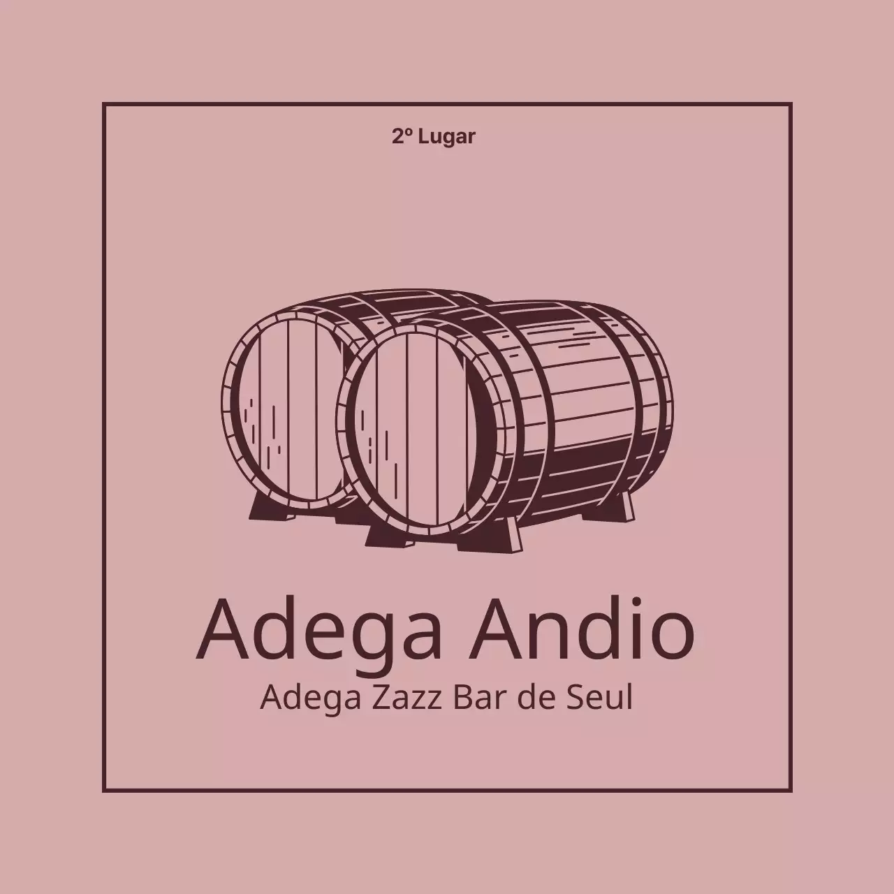Design de artigos de papelaria com uma ilustração de um barril de vinho
