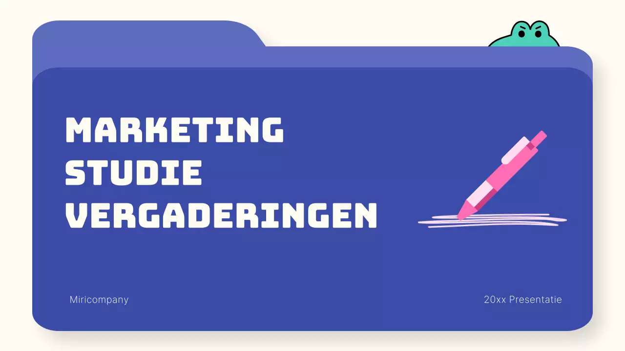 Blue and Mint Simple Marketing Study Notes Report