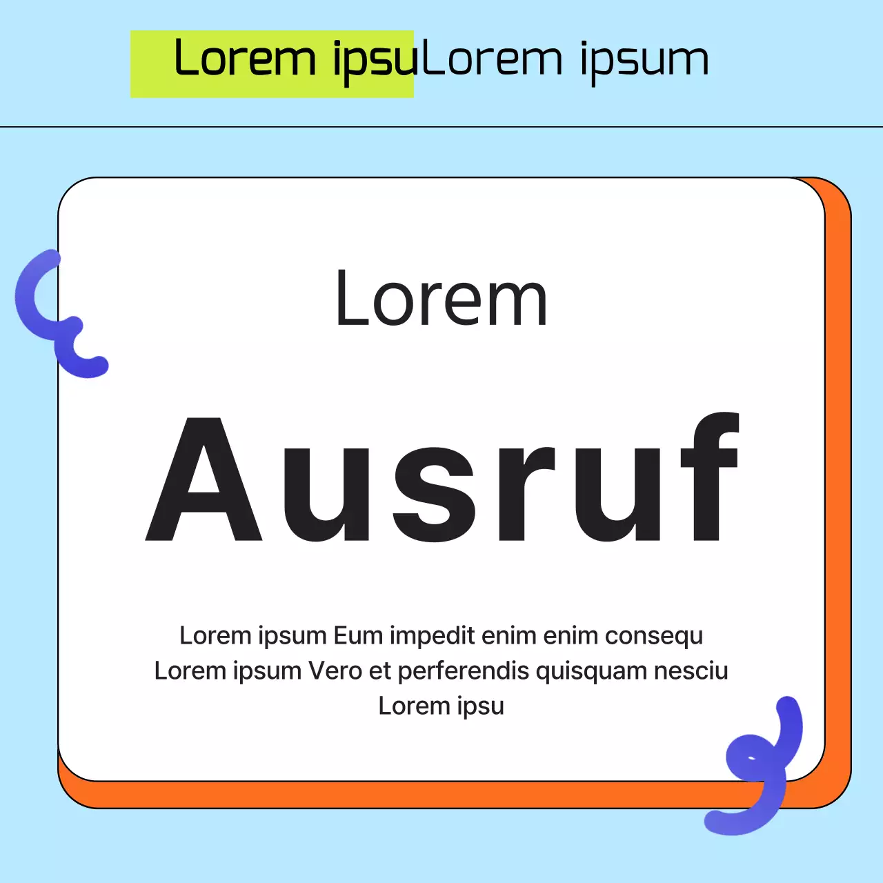 Werbung für eine kitschige Sammlung hellblauer und orangefarbener Pfandbriefe