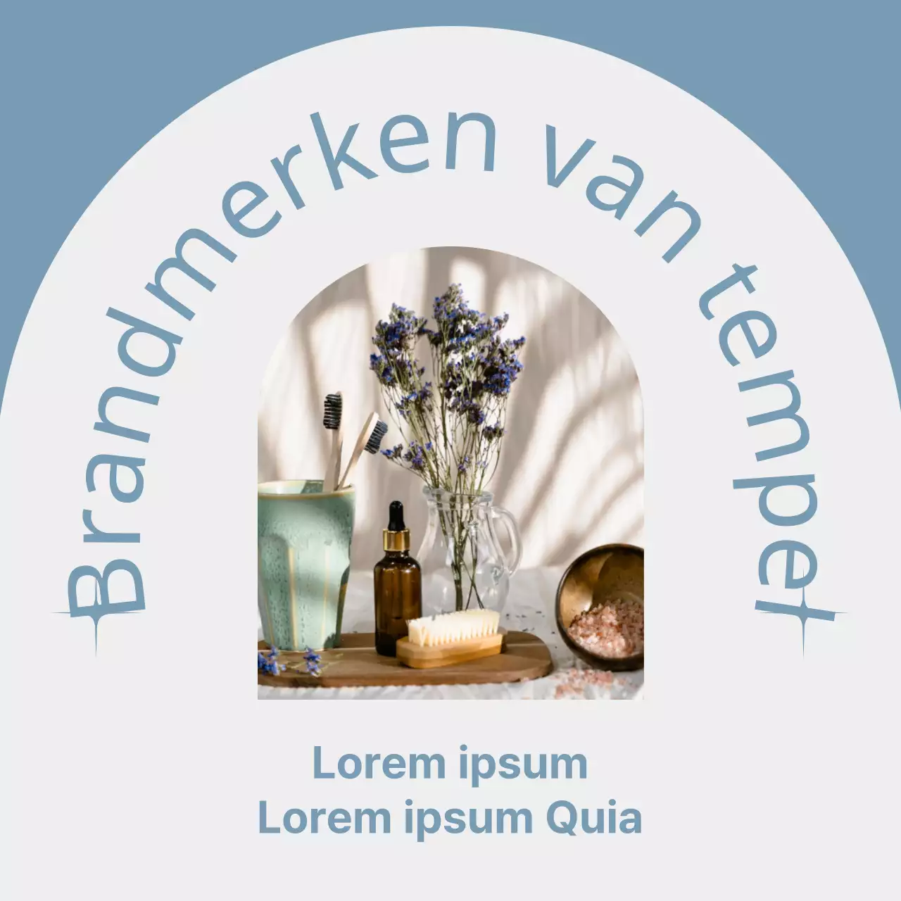 Instagram posts van beautymerken die de lichtblauwe trend omarmen