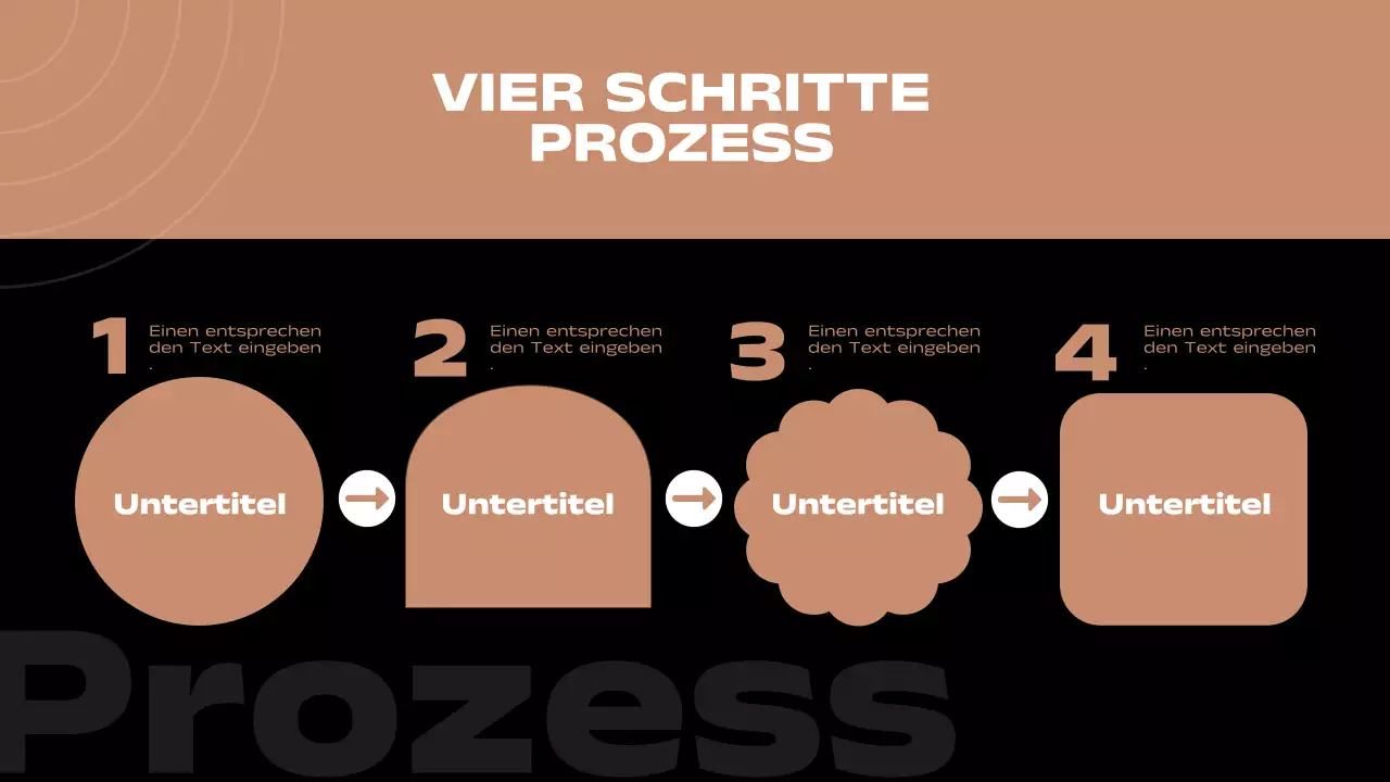Brauner und schwarzer Minimal-Seitenbericht mit mehreren Layouts