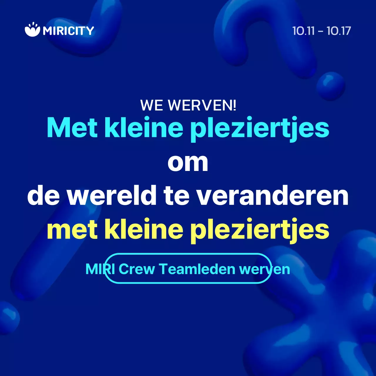 Eenvoudige banen in blauw