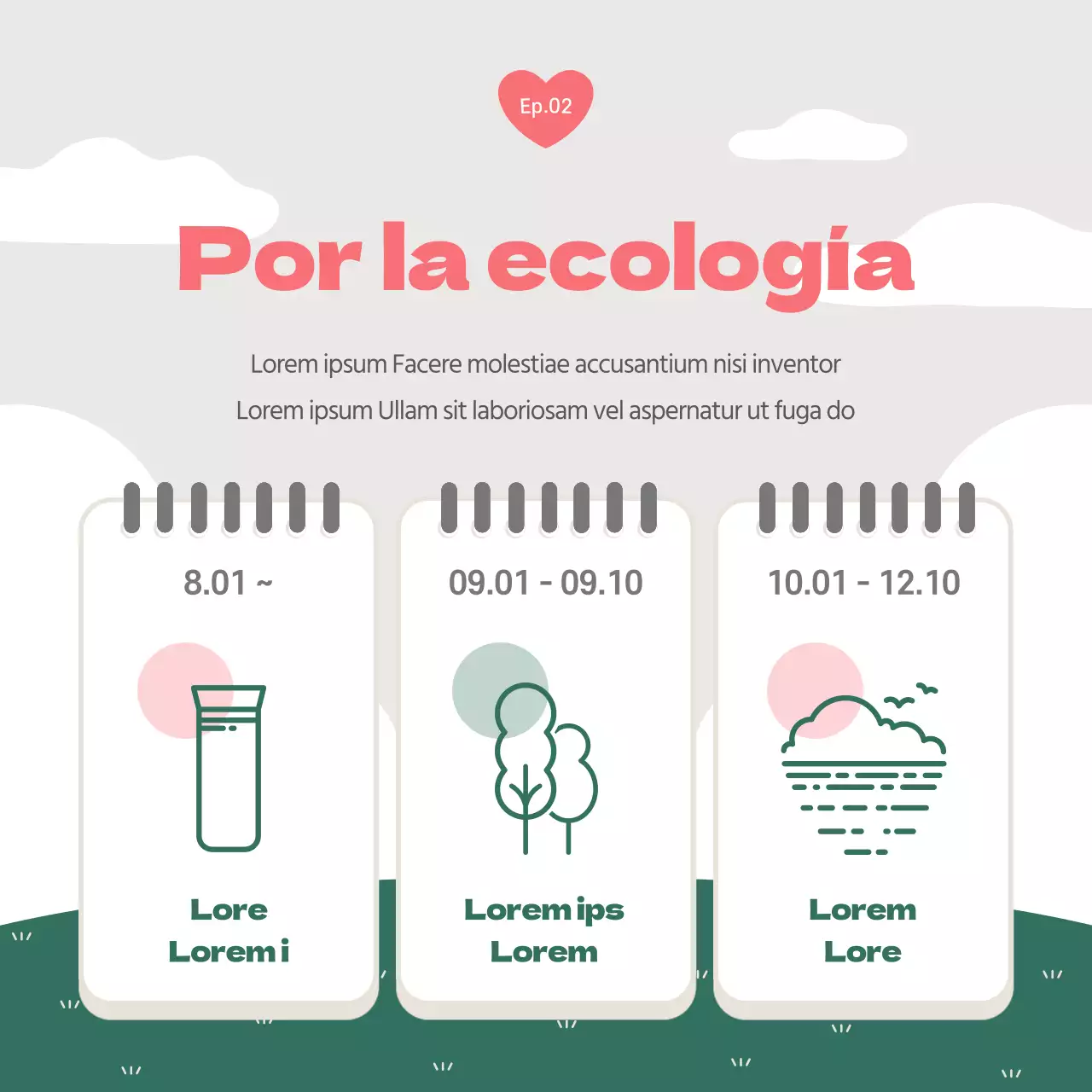 Un bonito post verde y rosa sobre los informes de gestión ESG