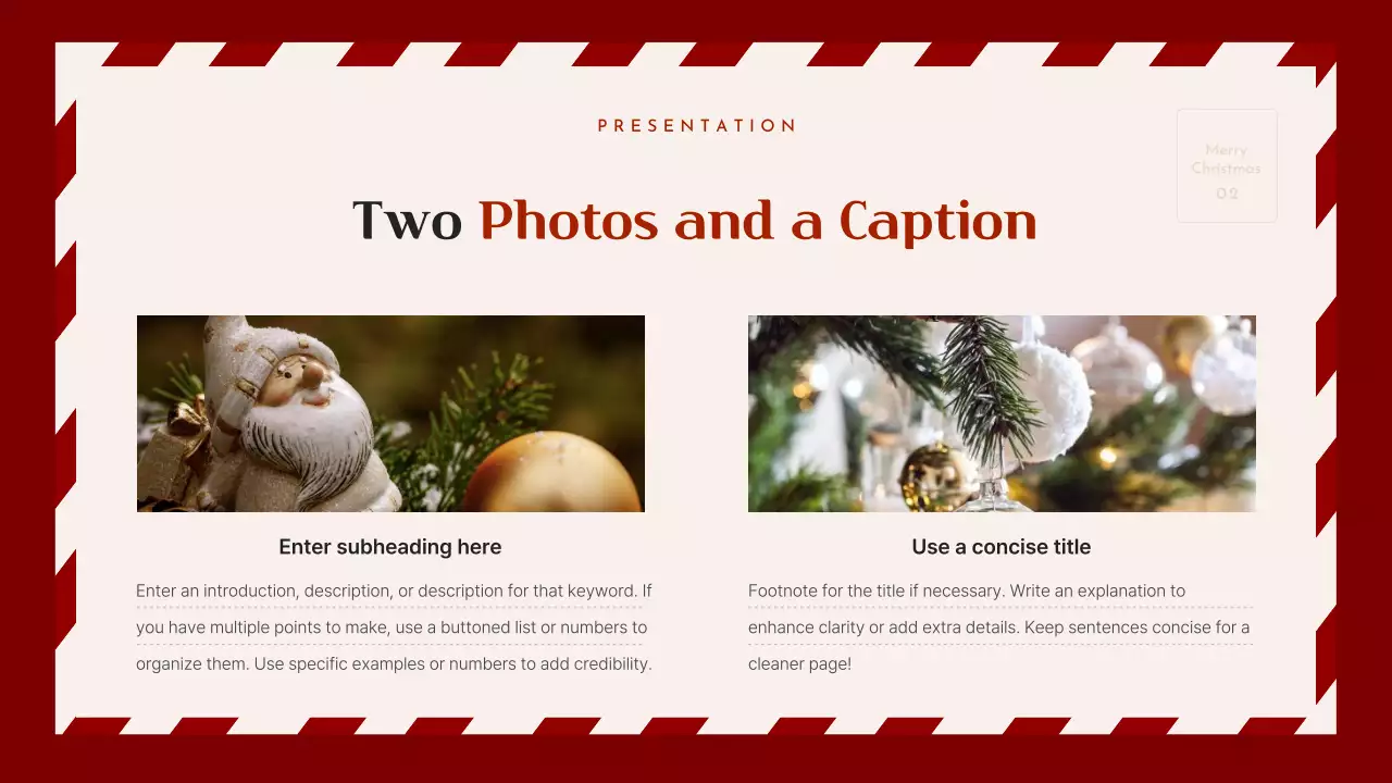 Red Classic Christmas Presentation