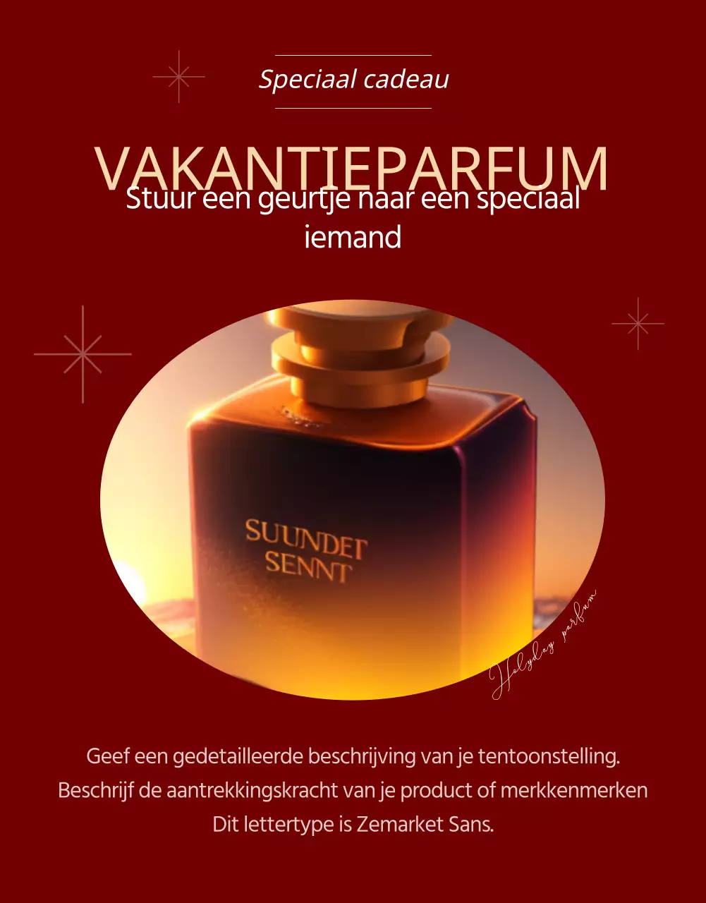 Promoot een luxe kerstverkoop in rood en geel