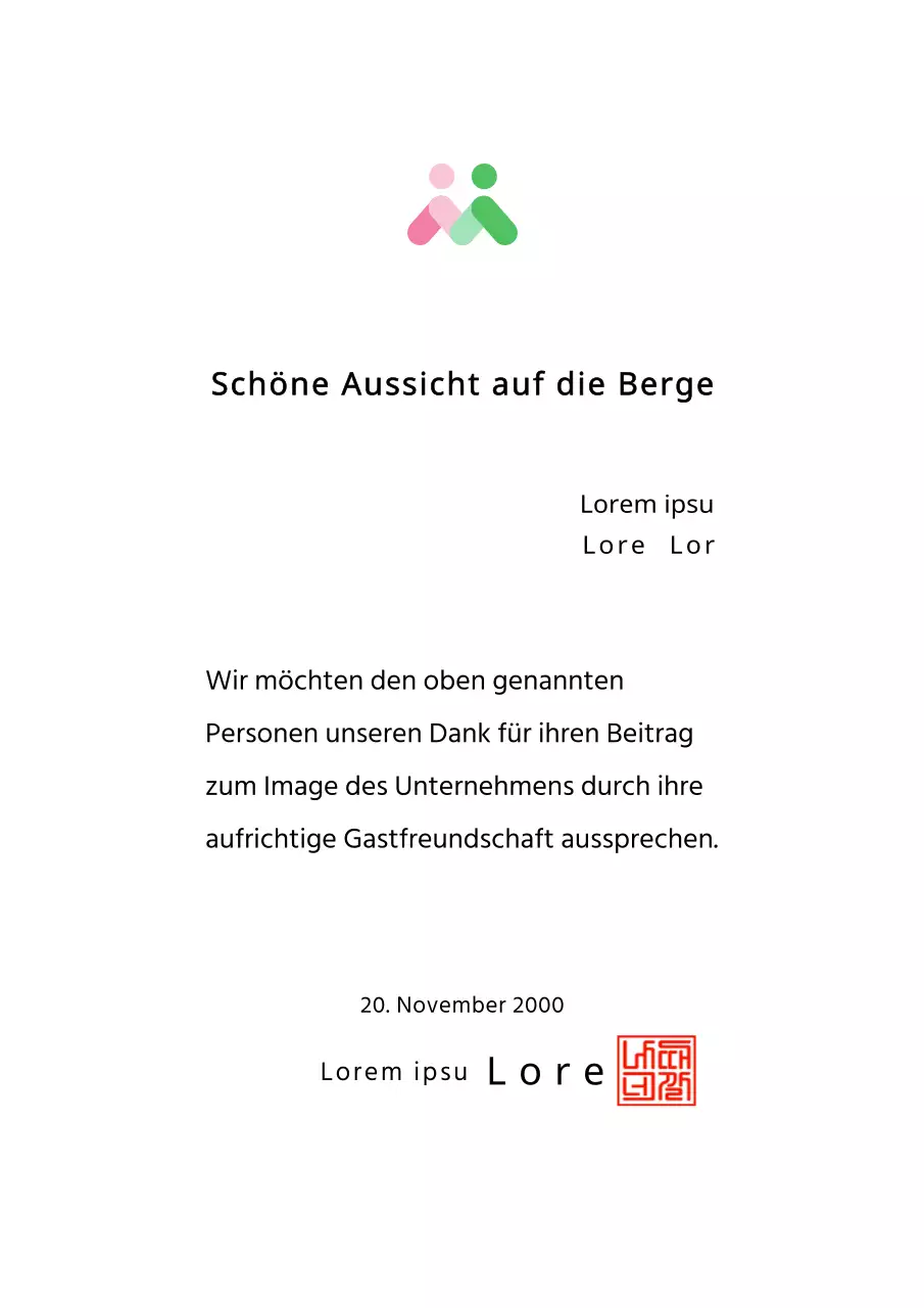 Achievement Award Farbgestaltung