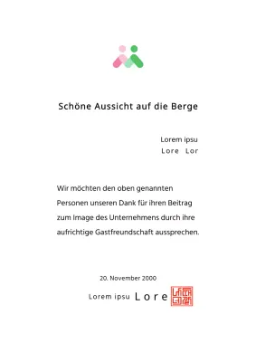 Achievement Award Farbgestaltung