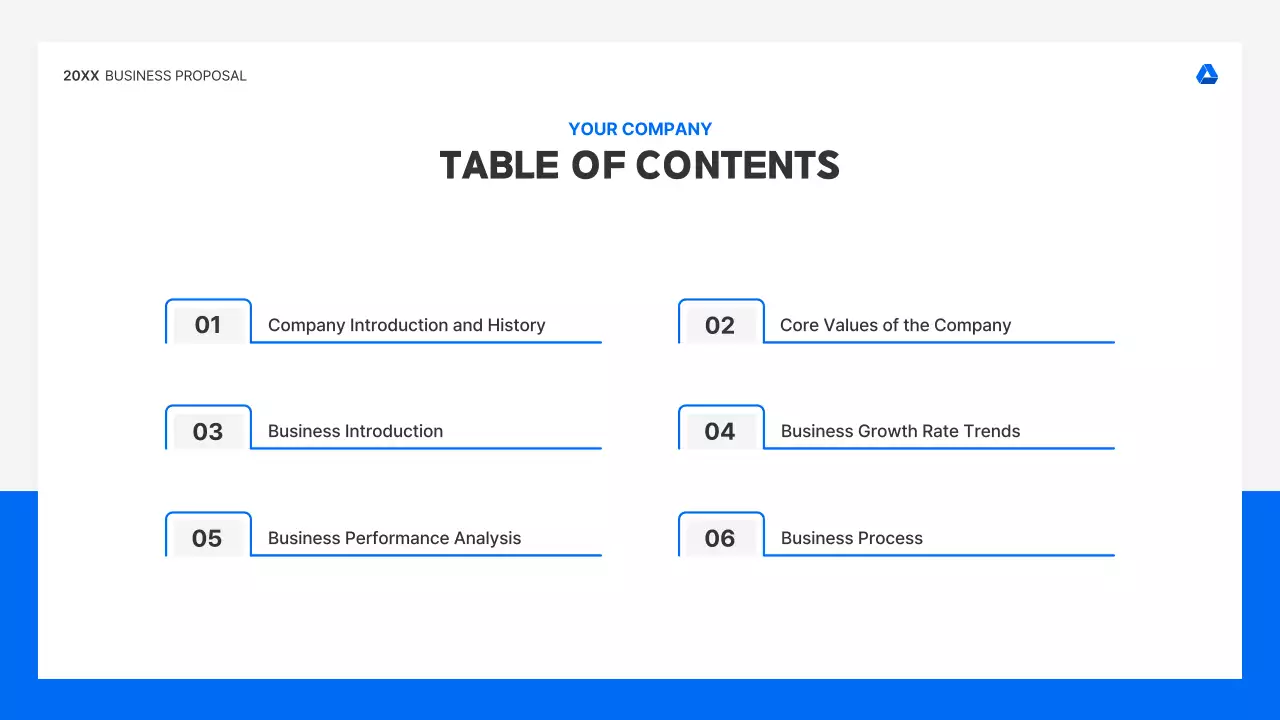 Blue Professional Business Proposal Presentation