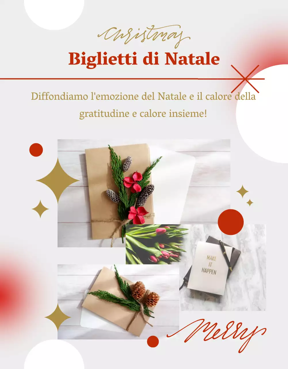 Promuovere un programma natalizio grigio e accogliente