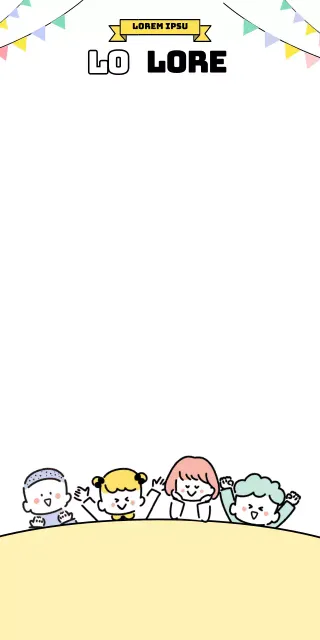 Illustratie van kleuters in verschillende kleuren