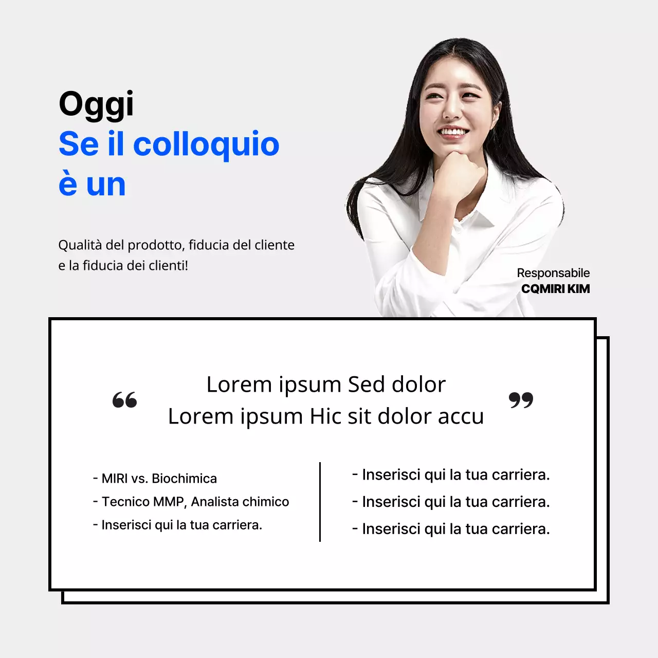 I semplici consigli di Blue per i colloqui di lavoro per chi è già in servizio