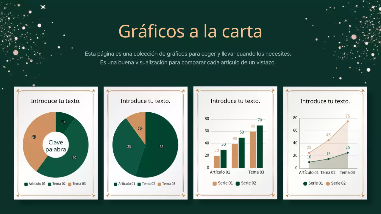 Presentación de concepto navideño con clase sobre fondo caqui