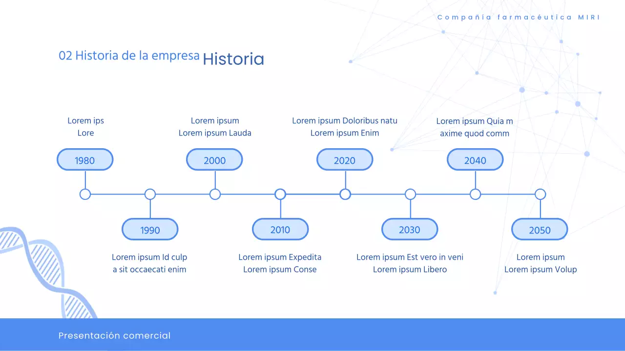 Moderna propuesta de concurso farmacéutico sanitario en blanco y azul