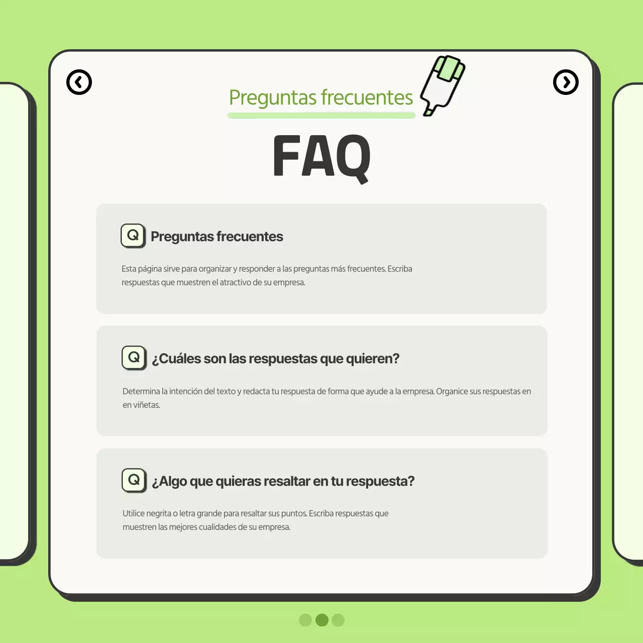 Simple promoción de empresa en chartreuse y naranja