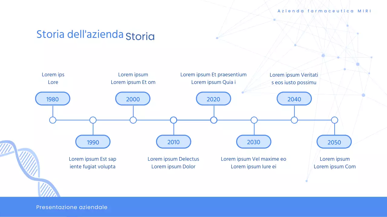 Moderna proposta di gara per la sanità farmaceutica in bianco e blu