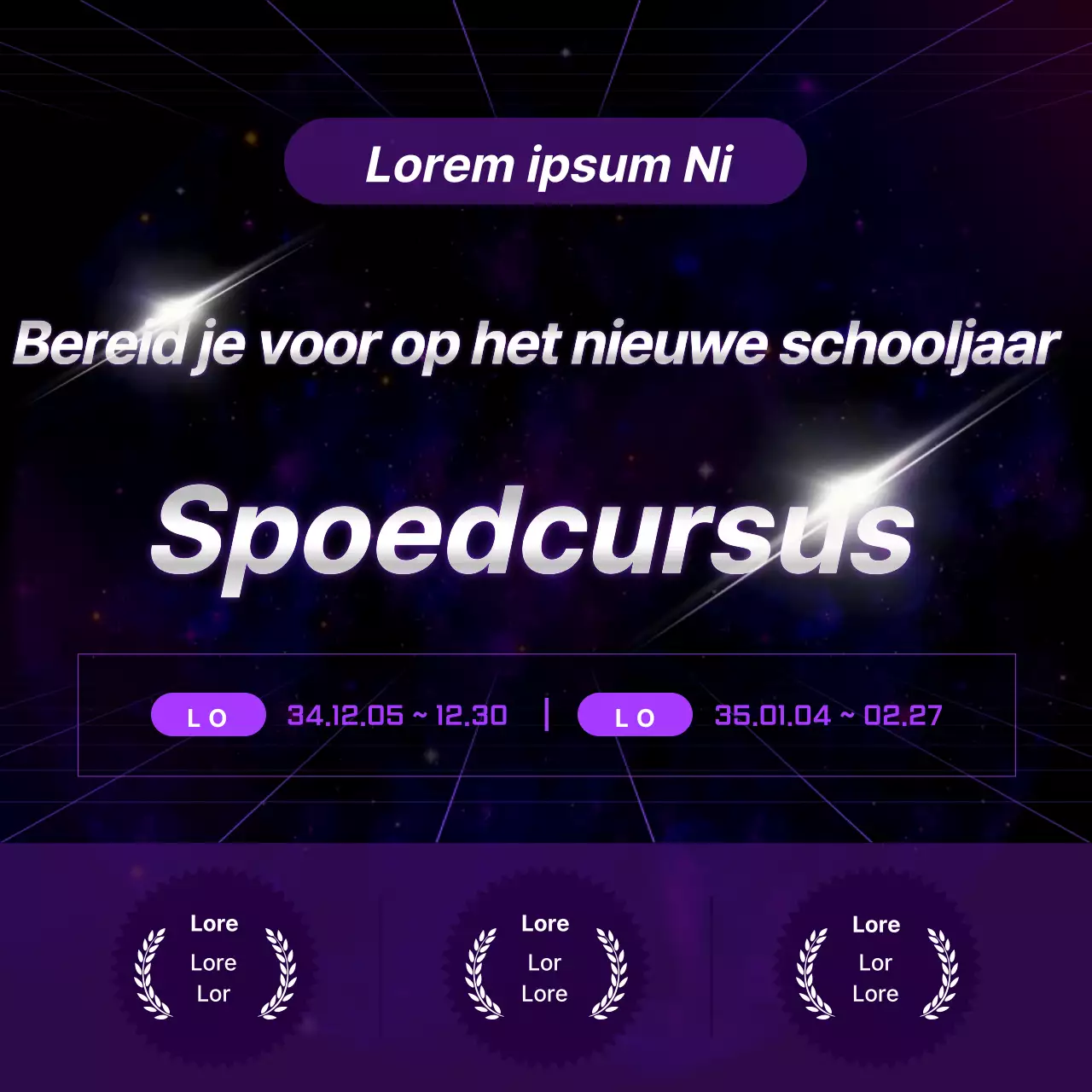 Promoot de back-to-school specials van Purple Cyber