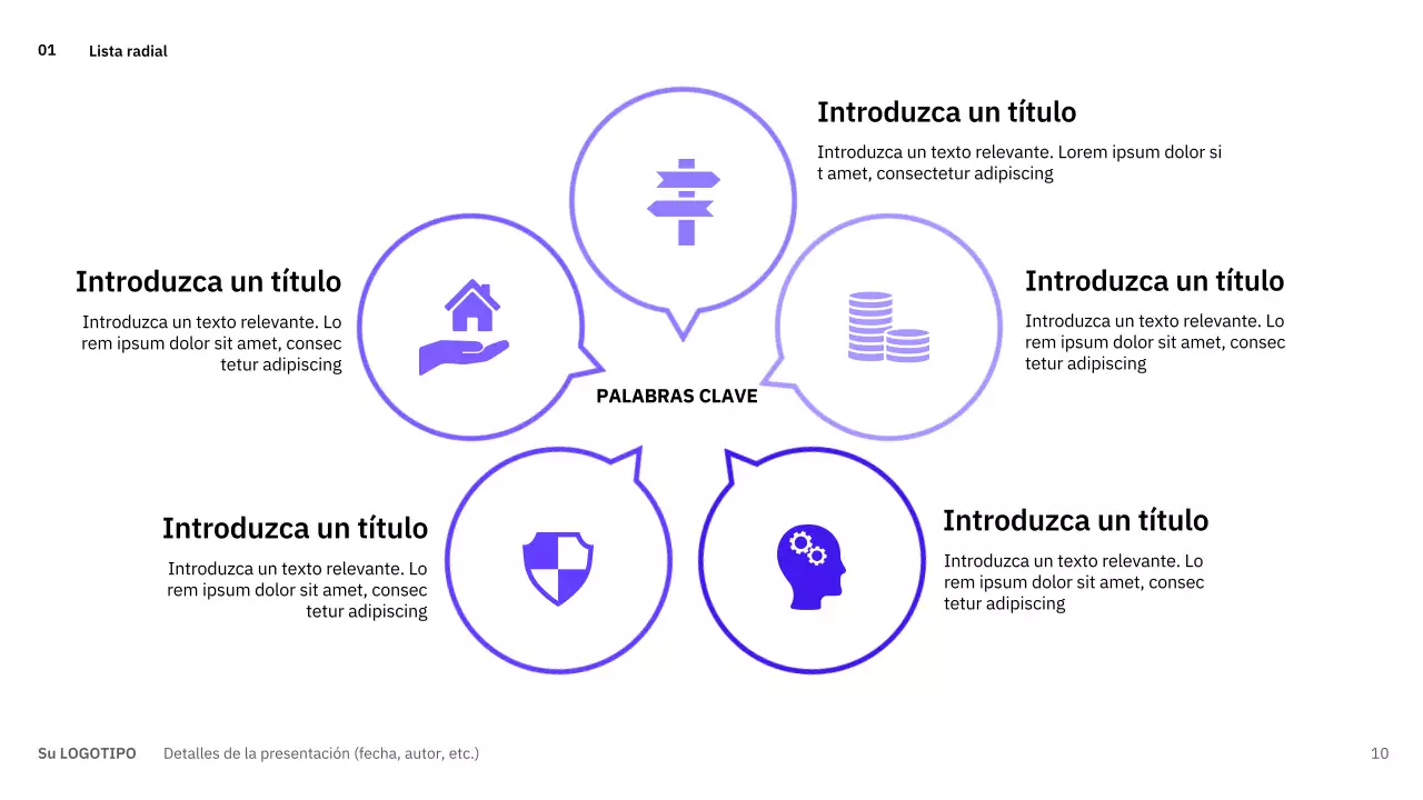 Trazados sencillos y variados en azul para planificar