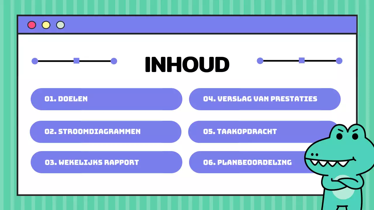 Geel en paars trendy marketing studie aantekeningen verslag