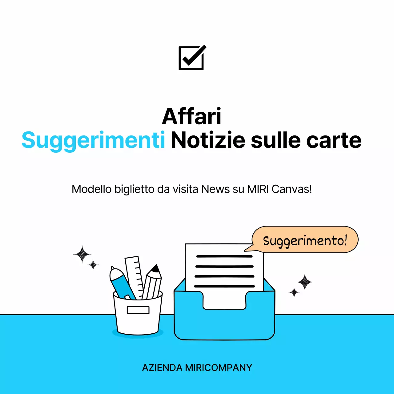  Semplici consigli di lavoro in azzurro e nero