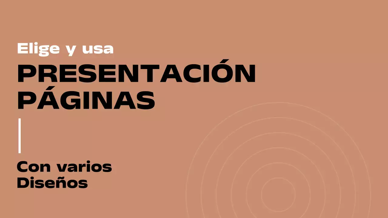 Informe de páginas con diseño mínimo múltiple en marrón y negro