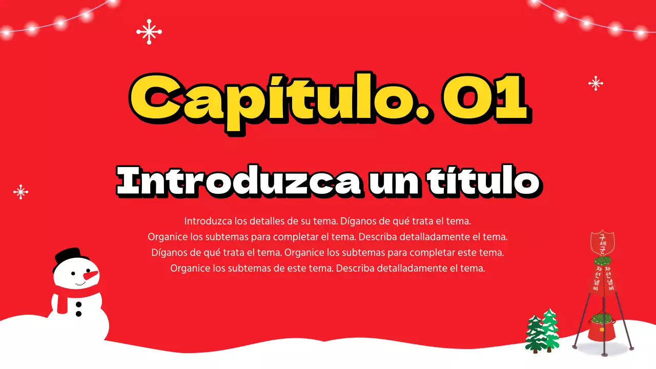 Moderno material de formación para voluntarios de invierno con fondo rojo